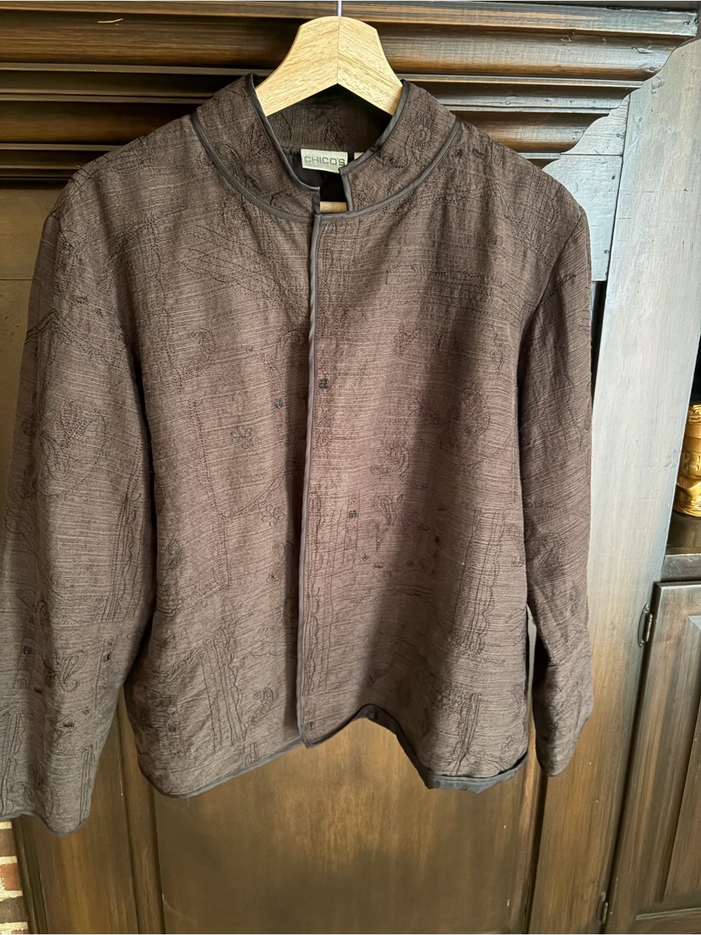 Chicos vintage embroidered jacket size 2